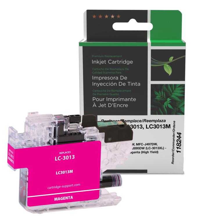High Yield Magenta Ink Cartridge for Brother LC3013