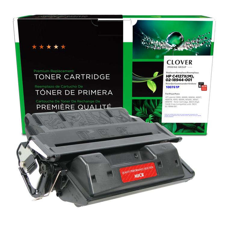 High Yield MICR Toner Cartridge for HP C4127X, TROY 02-18944-001