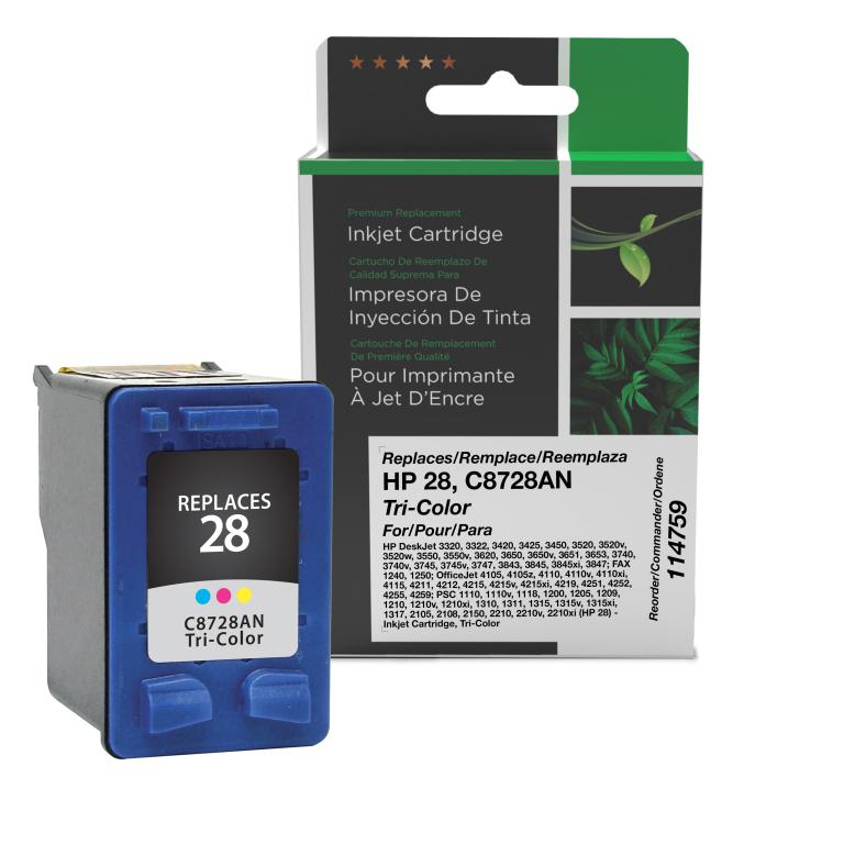 Tri-Color Ink Cartridge for HP 28 (C8728AN)