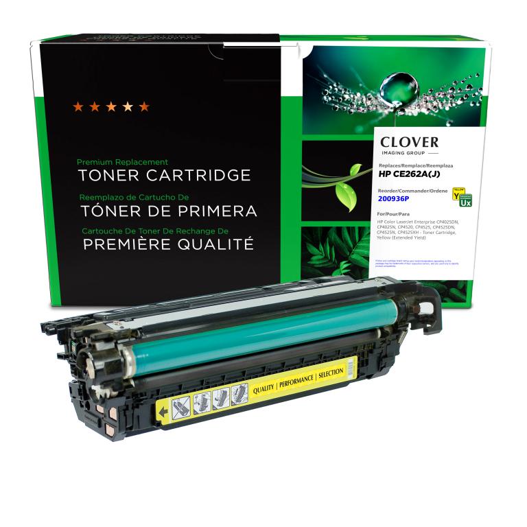 Extended Yield Yellow Toner Cartridge for HP CE262A