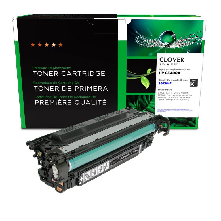 High Yield Black Toner Cartridge for HP 507X (CE400X)