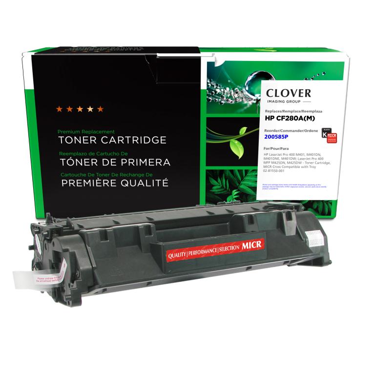 MICR Toner Cartridge for HP CF280A, TROY 02-81550-001