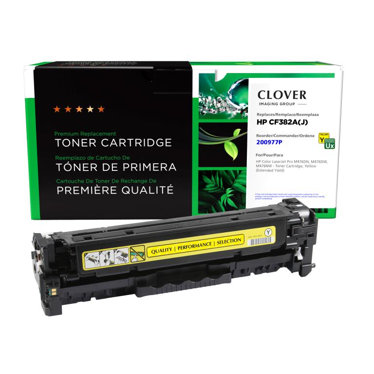 Extended Yield Yellow Toner Cartridge for HP CF382A