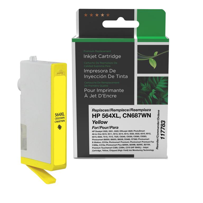 High Yield Yellow Ink Cartridge for HP 564XL (CB325WN/CN687WN)
