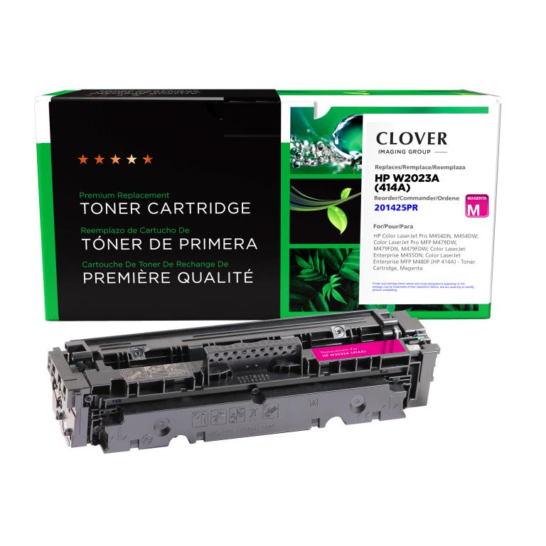 Magenta Toner Cartridge (Reused OEM Chip) for HP 414A (W2023A)