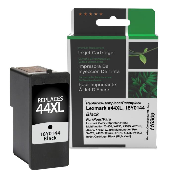 High Yield Black Ink Cartridge for Lexmark #44XL