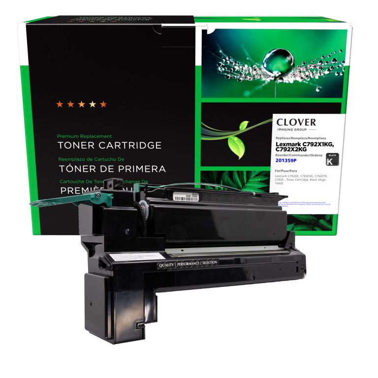 High Yield Black Toner Cartridge for Lexmark C792