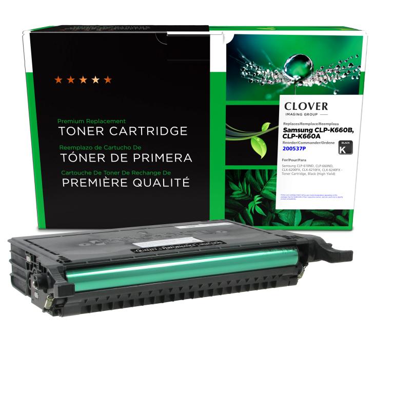High Yield Black Toner Cartridge for Samsung CLP-K660A/CLP-K660B